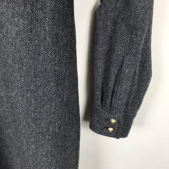 J. Crew Herringbone Wool Shirt Dress - Picture 7 of 8